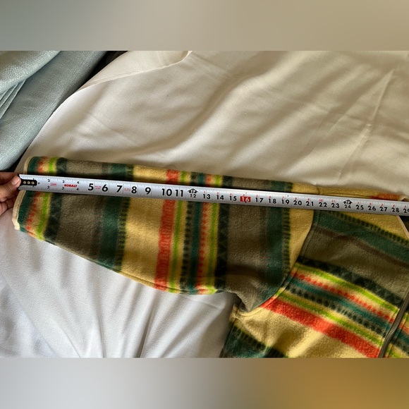 Mulberry Street Fleece Jacket Women’s S Striped Multicolor Zip Nordic Sweatshirt - Picture 12 of 12